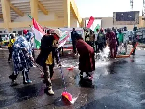 PDP members in Plateau wash Jos venue of APC presidential flag-off