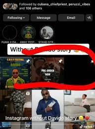 Davido unfollows late Ifeanyi IG account, DJ Cuppy and Femi Otedola on Instagram