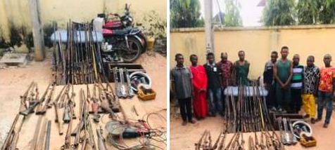 10 suspected gunrunners arrested by Delta Police, 42 guns recovered