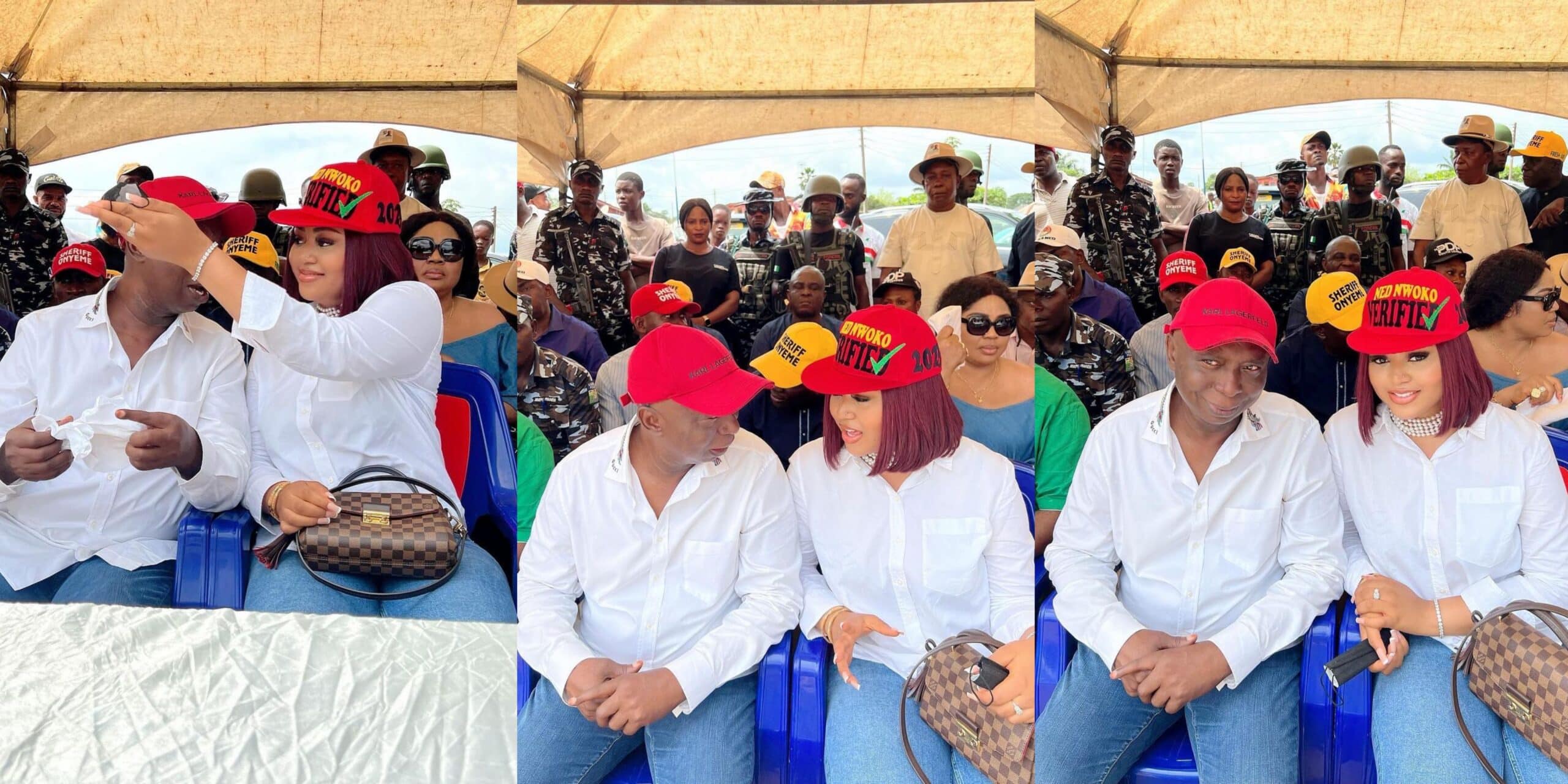 Fans lampoon Regina Daniels for calling her 61-year-old husband, Ned Nwoko, “baby”