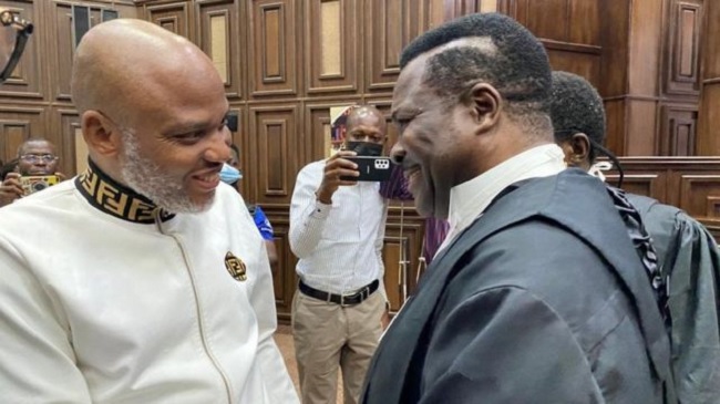 Ozekhome slams FG over new 7 counts amended charge against Nnamdi Kanu