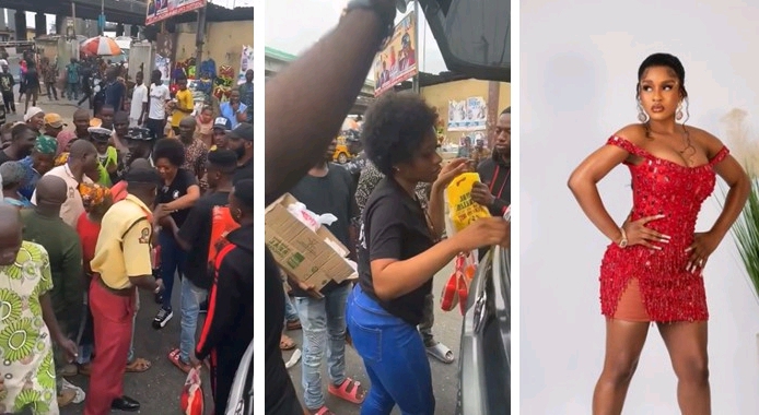 BBNaija 7 winner, Phyna fulfills promise of giving part of her proceeds to the poor