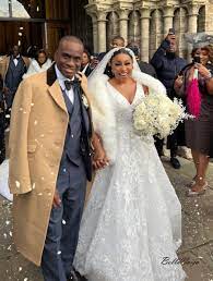 Watch full highlights of actress Rita Dominic and Fidelis Anosike’s walk down the aisle in England