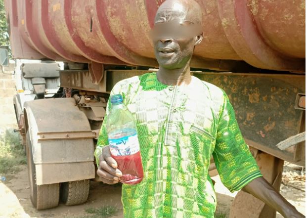 49-year-old man caught while bathing with blood