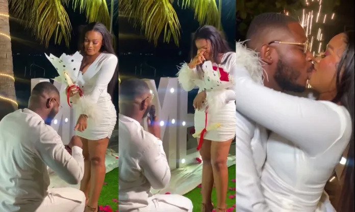 Ex-BBNaija housemate, Frodd engages his longtime lover, Chioma (VIDEO)