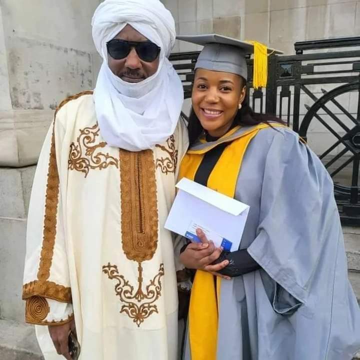 Sanusi’s Daughter, Hafsat, bags Master’s degree from UK Varsity (Photos)