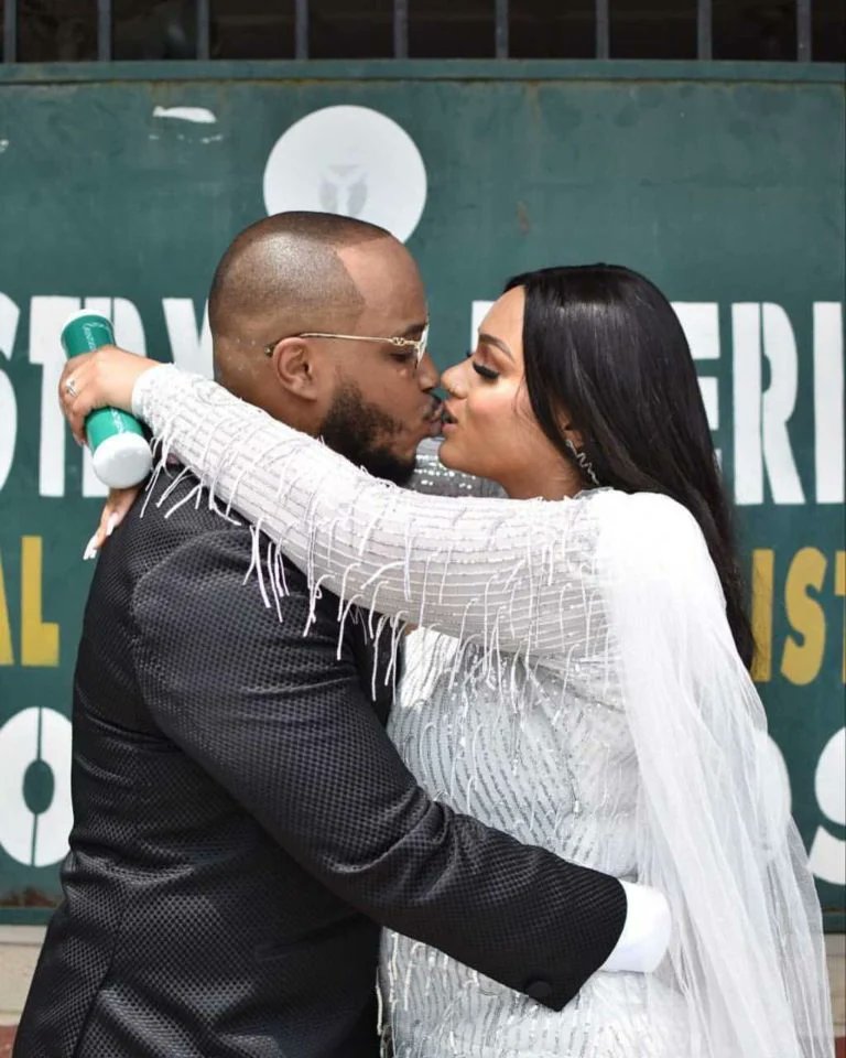 Davido’s cousin, Sina Rambo five weeks marriage with wife crashes
