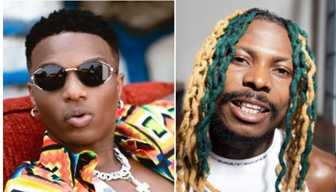 Wizkid frees himself to fans during Asake's show in Lagos