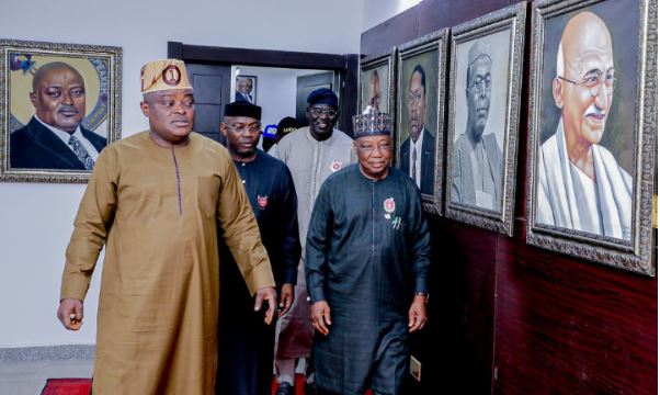 Assembly Speaker in closed door meeting with APC PCC in Lagos