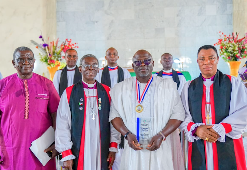 Bishop Ide honours Oborevwori with episcopal award