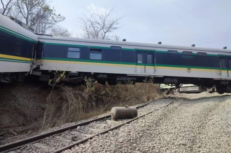 BREAKING: Warri-Itakpe train service grounded, passengers stranded as train derails