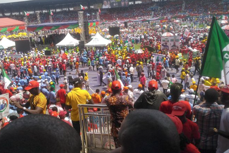 Asaba stands still as Atiku vows to devolve power to States at campaign rally