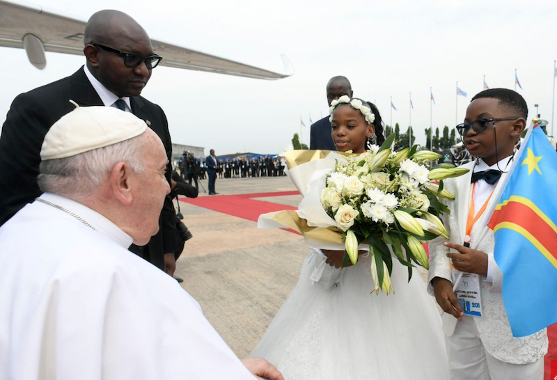Pope Francis lands in Congo for long-awaited visit