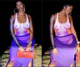 Tiwa Savage exposes boobs in public, netizens react