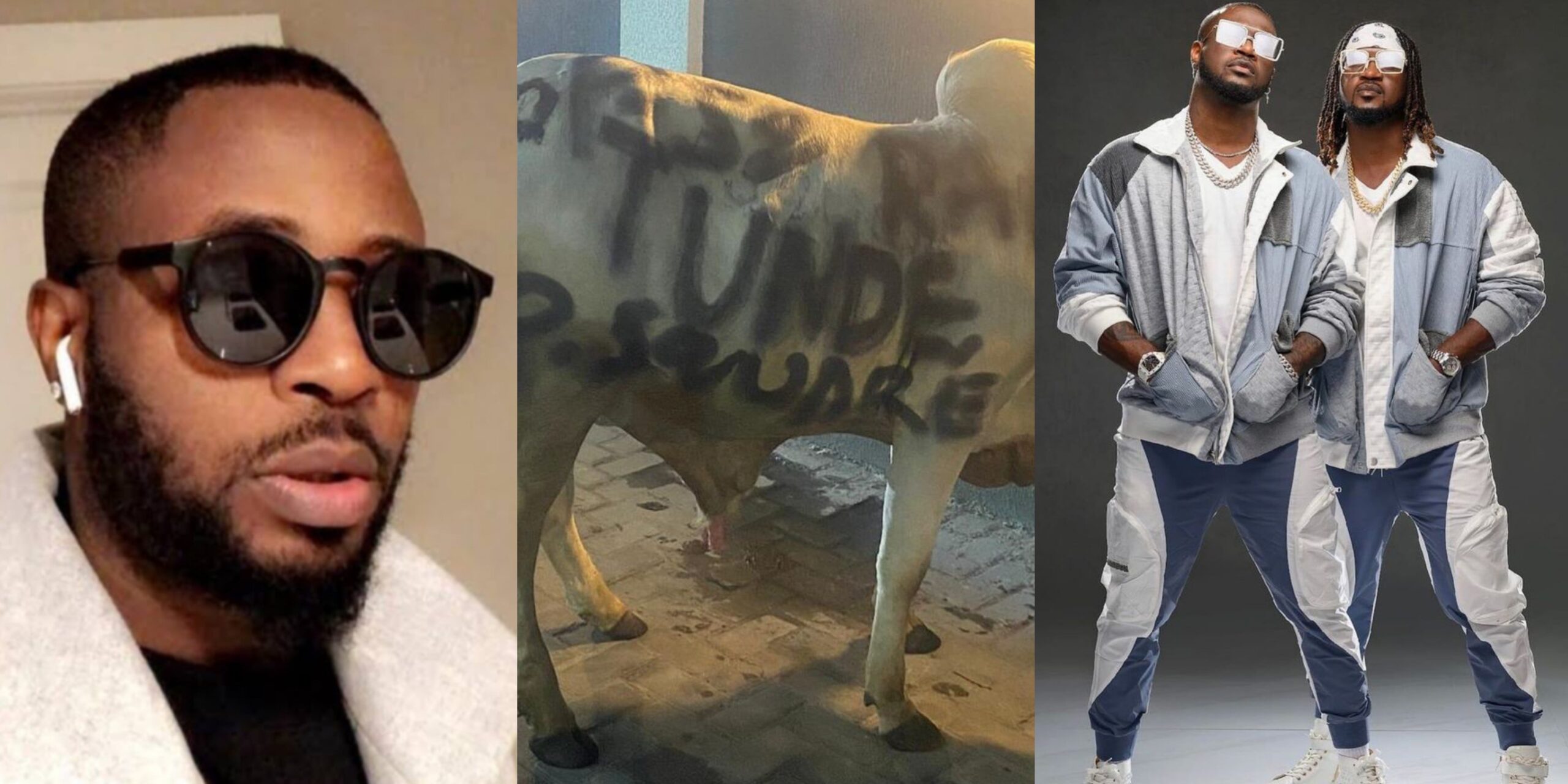 P-Square, Sabinus donates one cow each to host Tunde Ednut’s 37th birthday