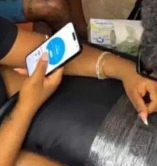Davido’s wife, Chioma seen checking menstrual cycle app in viral video, netizens react