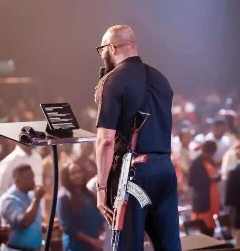 House on the Rock pastor bearing AK-47 during sermon arrested