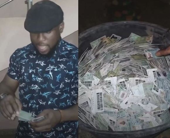 Hunter delivers thousands of voter’s cards found in bush to radio station