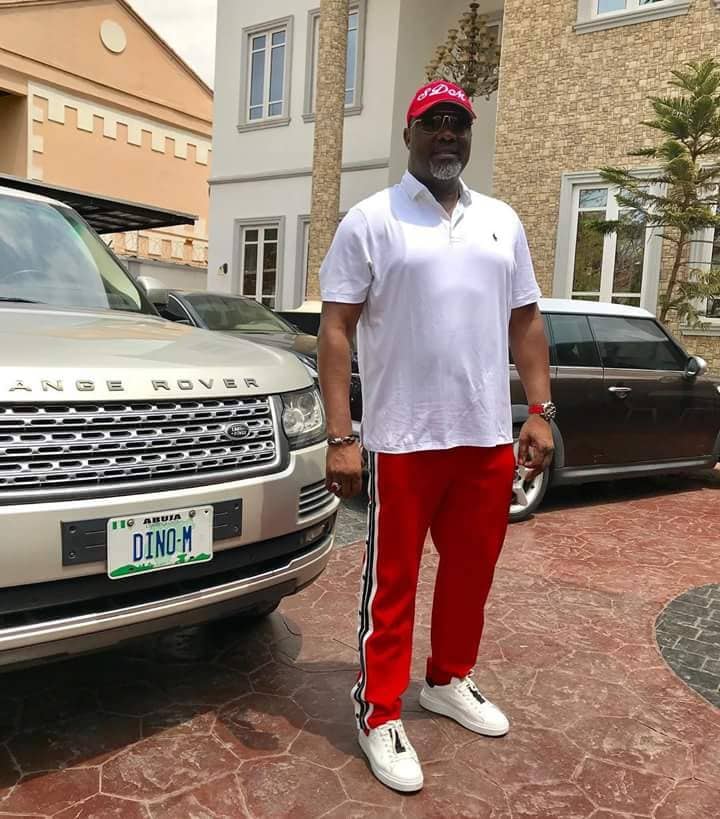 Drama at INEC's collation centre as Dino Melaye stages protest over non projection of states recorded results