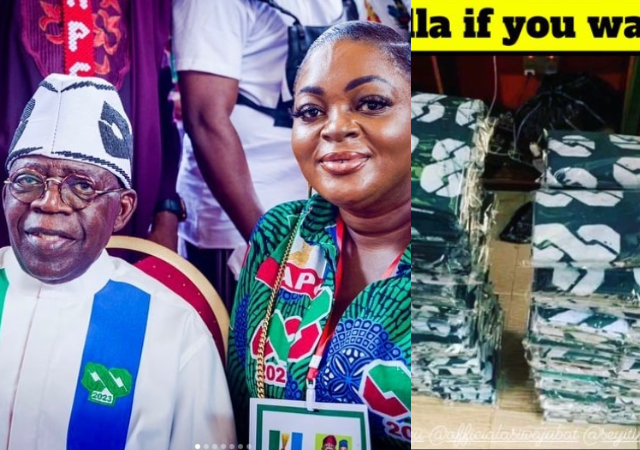 Before results are declared officially, Eniola Badmus starts sharing Of Tinubu’s Swearing-In ‘aso-ebi’