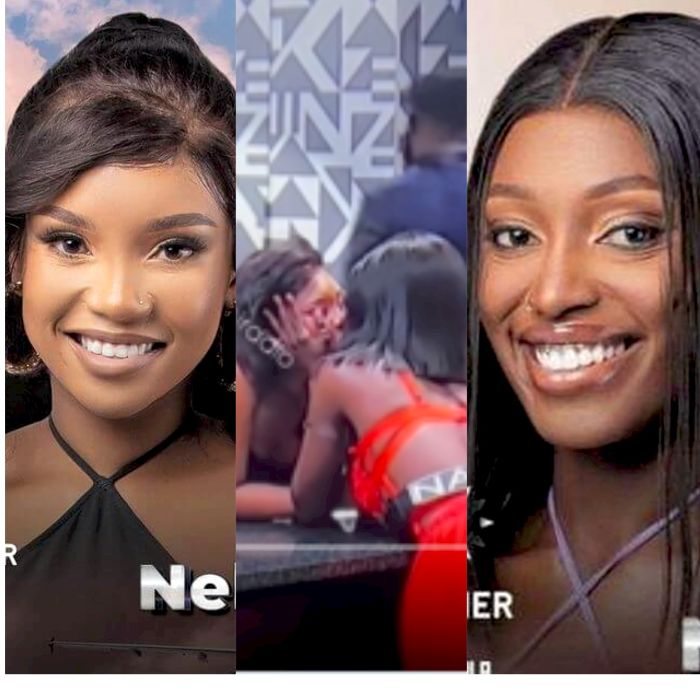 ICYMI: Nigeria, South African female housemates caught kissing at BBTitans house