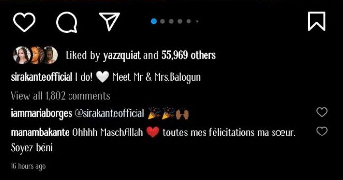 Davido’s former girlfriend, Sira Kante, weds Nigerian man (PHOTOS)
