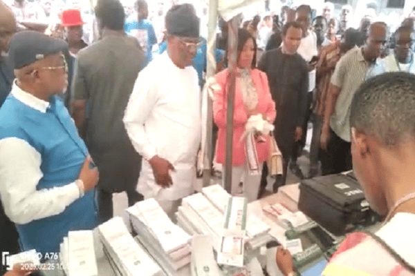 How Gov Wike, wife voted after BVAS failed to accredit them at polling unit