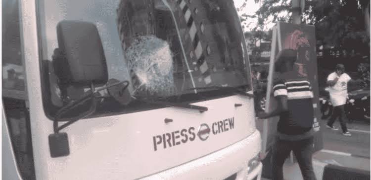 Just In: Former commissioner escapes bullet as hoodlums attack LP candidate, Rhodes-Vivour convoy
