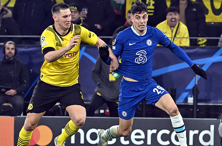 UCL: Chelsea defeat Dortmund  2-0 to progress to Quarter-final