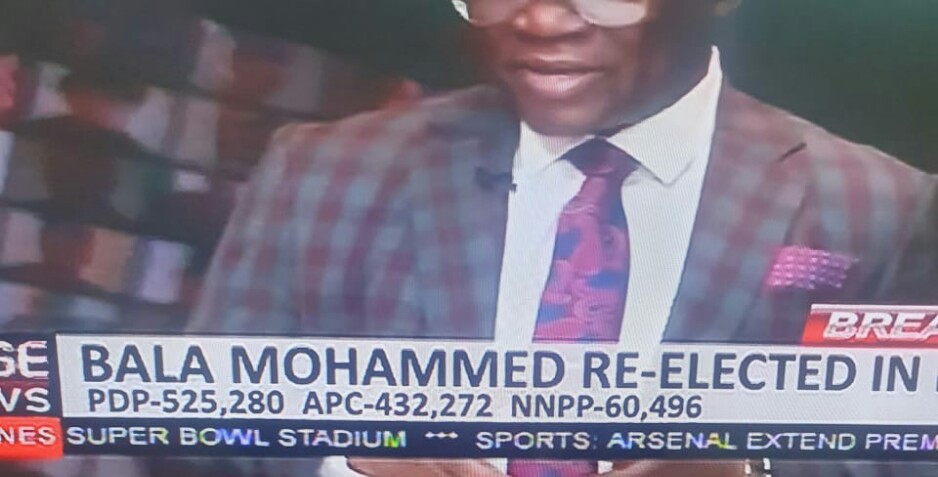 BREAKING! Bala Mohammed gets second term defeats APC with over 9000 votes