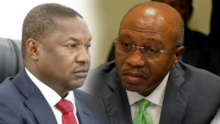 Malami, Emefiele gets Tuesday ultimatum to obey Supreme Court on currency