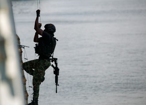 U.S. military conducts first-ever maritime drills with West African forces