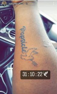 “What will happen to his new tattoo?” -Netizens ask as Davido cut ties with Ubi Franklin