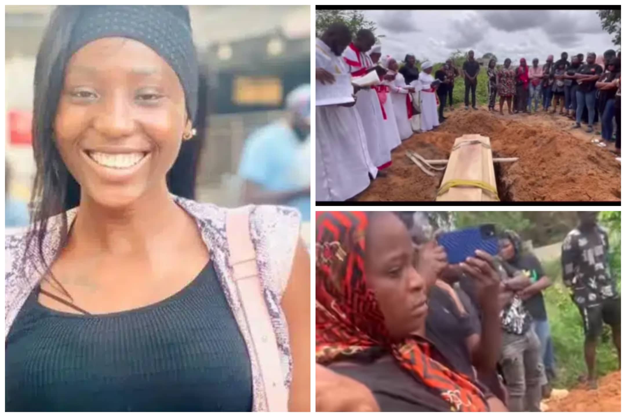 Uncontrollable tears as fast-rising actress, Gbemi Anjola is laid to rest (PHOTOS)