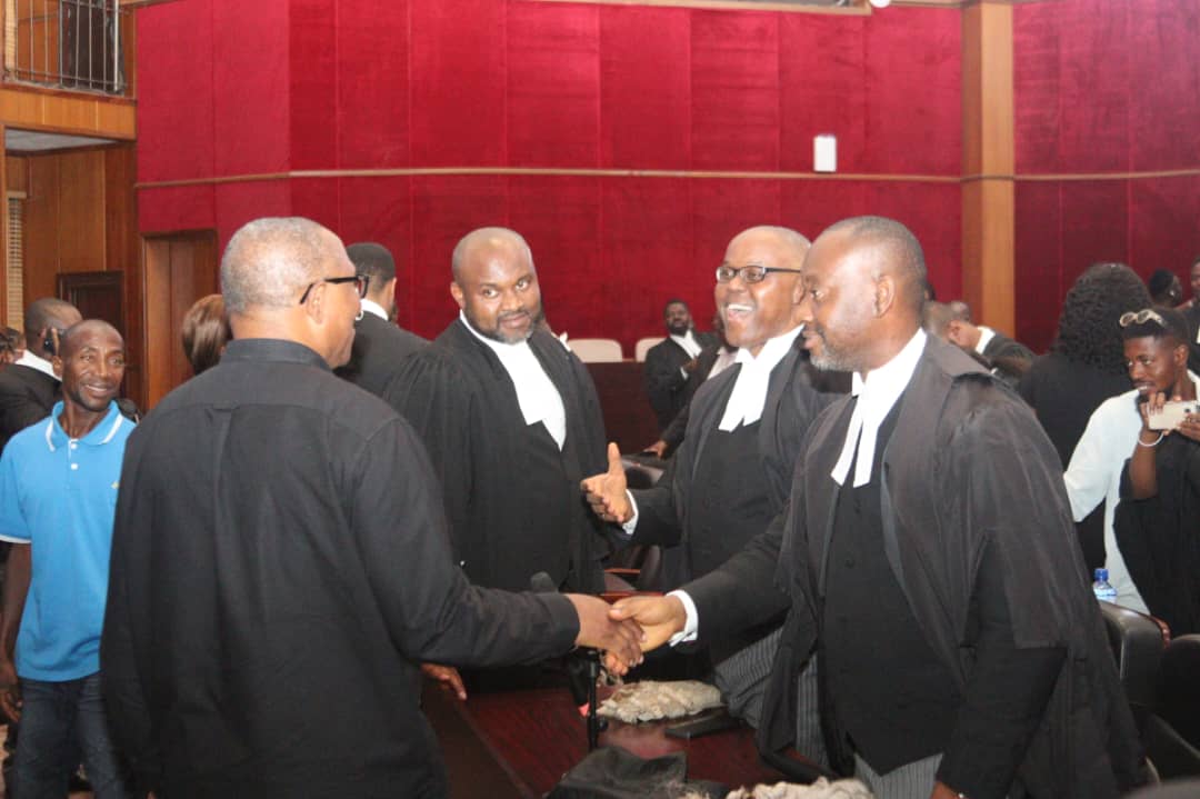 How Peter Obi arrived Appeal Court ahead of ruling on INEC’s request to reconfigure BVAS (PHOTOS)