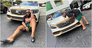 BBNaija’s Whitemoney ecstatic over purchase of brand new Maybach Benz worth millions