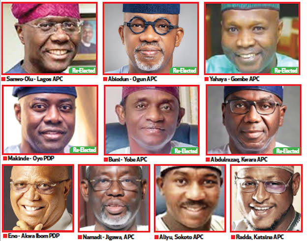 Gov Election: See governorship winners of 12 States, 16 more to be declared by INEC