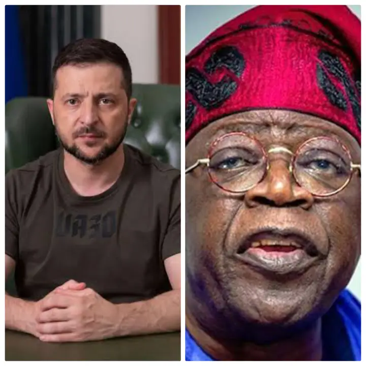 Ukraine President, Zelensky congratulates Tinubu, invites him on a state visit