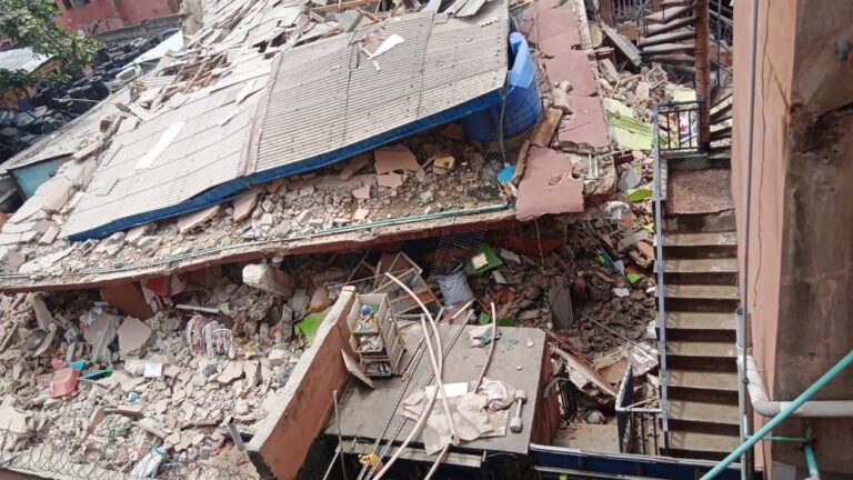 Just In: Again, another building collapses in Lagos