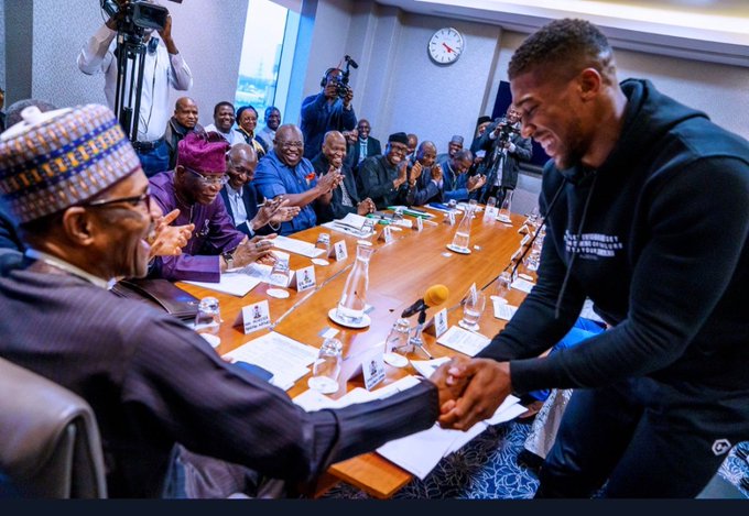 BOXING: “Defeating Franklin ‘ll be one of the greatest comebacks in boxing history” -Buhari prays for Anthony Joshua