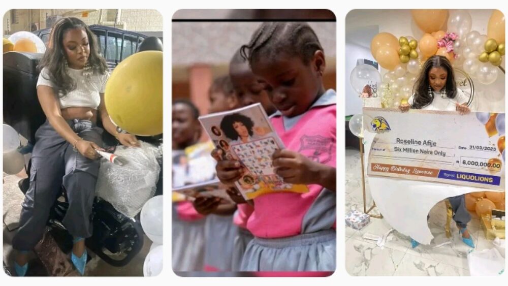 28th Birthday: Liquorose fights tears as she receives N6million, others from fans