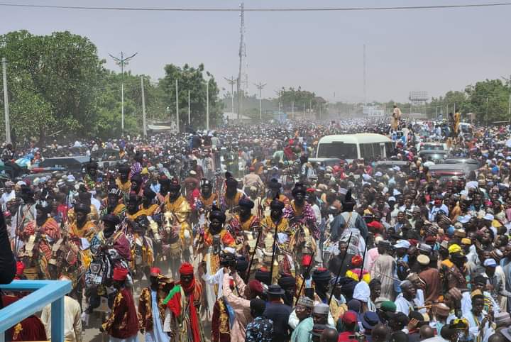 Photos:Former President Buhari Honored with Durbar in Daura