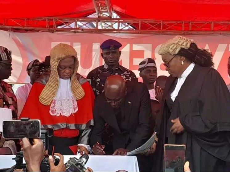 Rev. Fr. Hyacinth Alia sworn in as Benue gov, unveils 7-point agenda