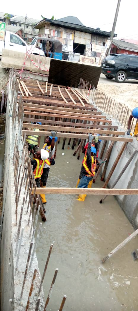One of the huge tunnels undergoing construction work