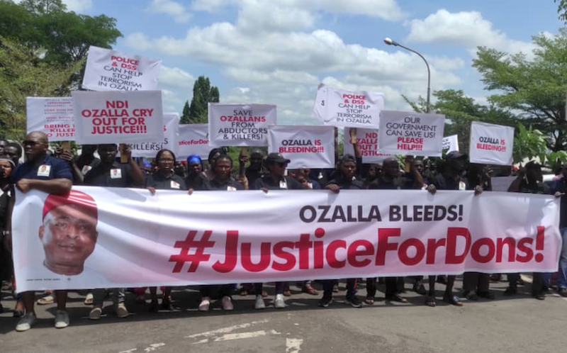 Community protests against murder of Enugu APGA guber aspirant