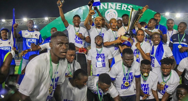 NPFL Play-off: Enyimba crowned league champions, Remo, Rivers grab continental slots