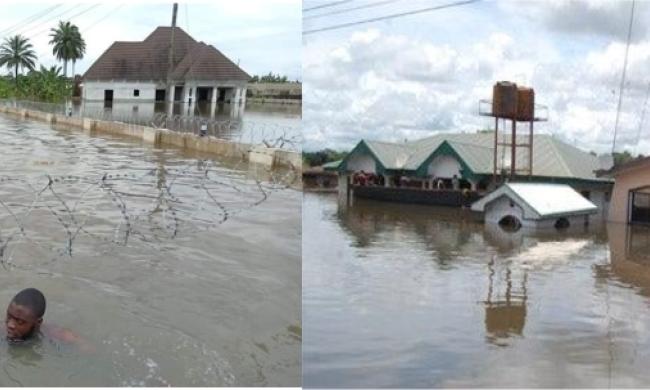 JUST IN: Residents swim as flood consumes Abuja estate again