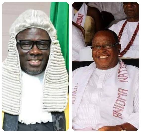 Oborevwori celebrates with Benjamin Elue at 83