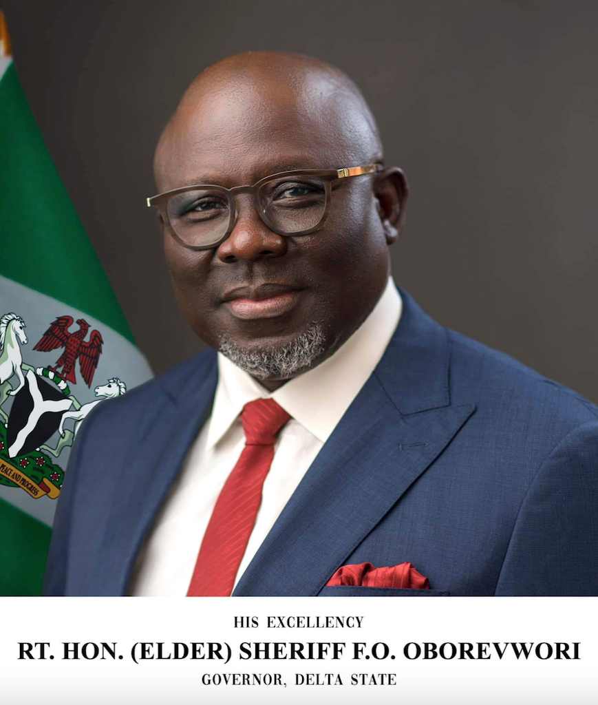 SEE PHOTO: Gov Oborevwori unveils official portrait