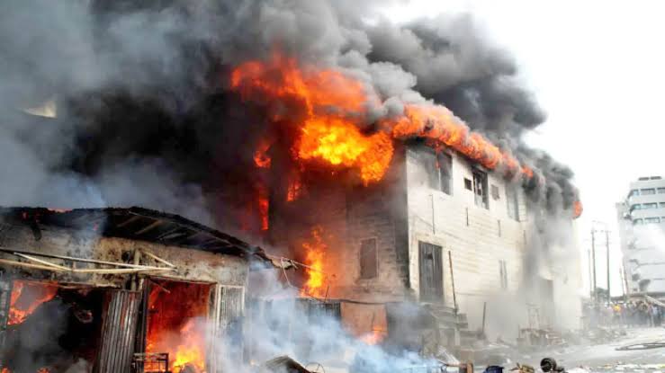 Sad! Fire guts popular timber market in Kebbi State